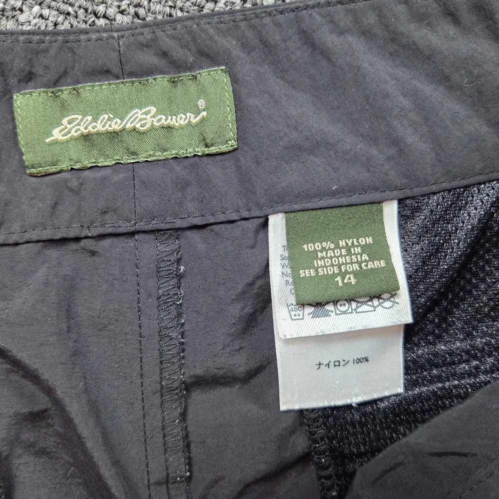 Eddie Bauer Shorts Womens 14 Gray Nylon Hiking Outdoor Lightweight‎ Gorpcore